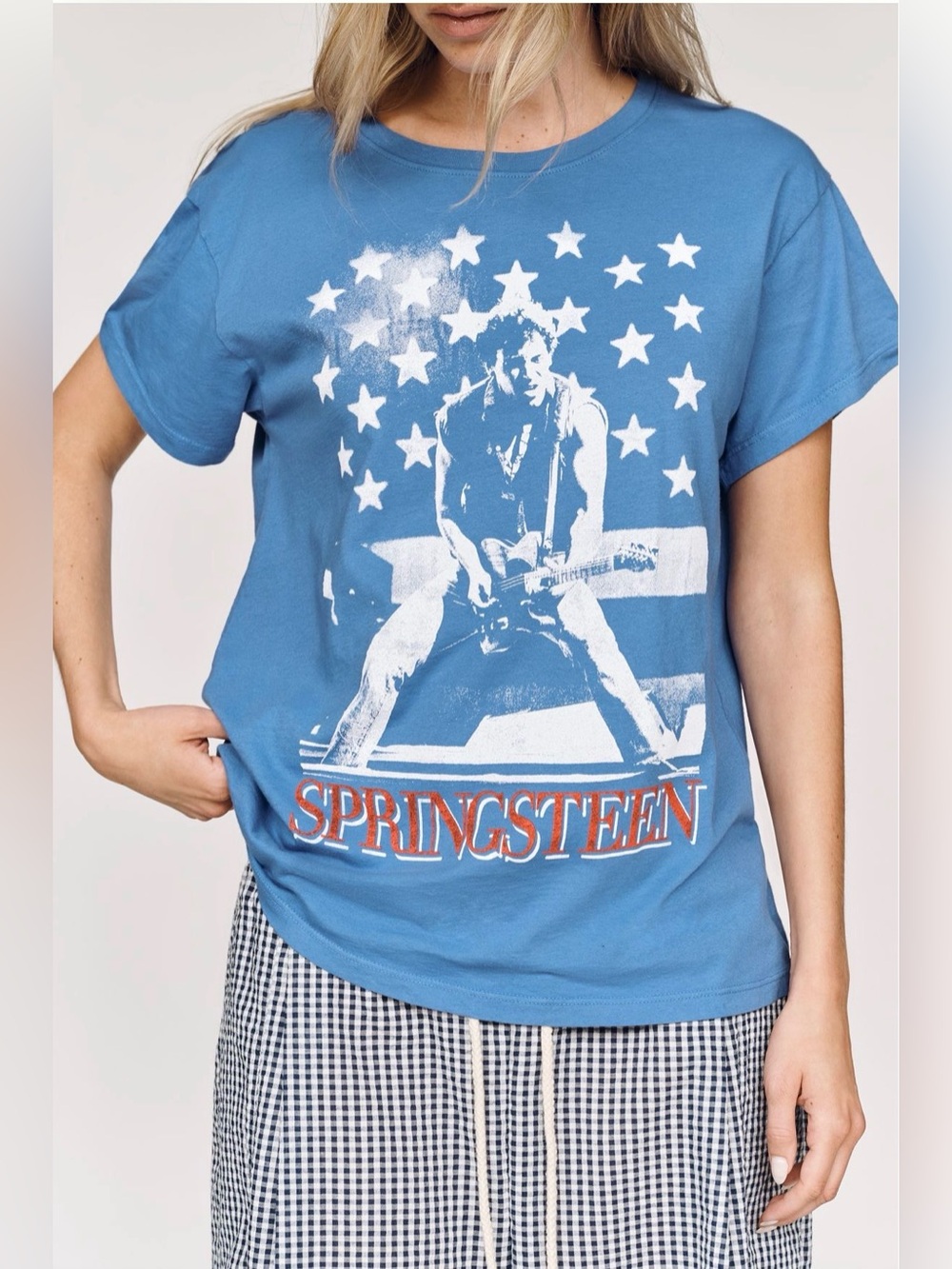 Anthropologie Letluv Bruce Springsteen Cotton Graphic Tee